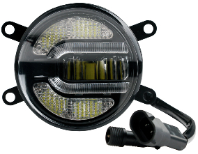 Euralight LED Tagfahrlicht + LED Nebelscheinwerfer 90mm mit E-Prüfzeichen  eintragungsfrei~ : : Auto & Motorrad
