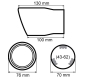 Preview: Vertex Edelstahl Auspuffblende Chrome MT017