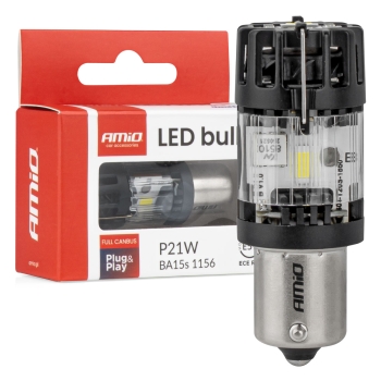 AMiO P21W BA15s LED Full Canbus LumiTec Series 6500K P21W LED Birne