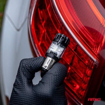 Preview: AMiO P21W BA15s LED Full Canbus LumiTec Series 6500K P21W LED Birne