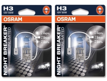 Osram H3 Night Breaker Unlimited 64151NBU (2Stk.)