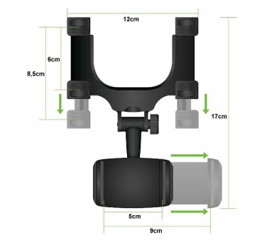 Auto Rückspiegel Handyhalterung KFZ Smartphone Spiegel Halter V1
