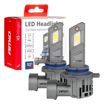 Amio HIR2 LED Headlight X5 Winger Series 6000K Duobox