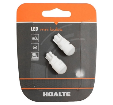 Hoalte W5W T10 LED Ceramic Retrofit 6000K Cool White Duo