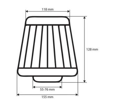 Vertex Universal Sportluftfilter Carbon Edition