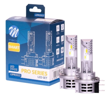 M-Tech H15 LED Pro Smart Series Headlight 6000K Duobox