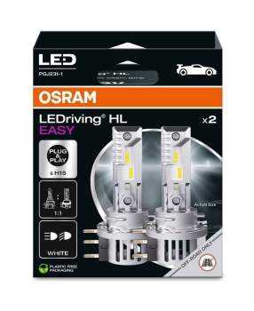 Osram H15 LEDriving HL EASY Headlight 6500K Duobox