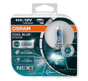 Osram H4 Cool Blue Intense 5000K Next Generation Duobox