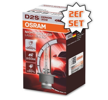 Osram D2S Xenon Xenarc Night Breaker Laser +200% (2Stk.)