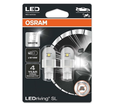 Osram LEDriving SL W16W T15 Retrofit 6000K White Duoblister