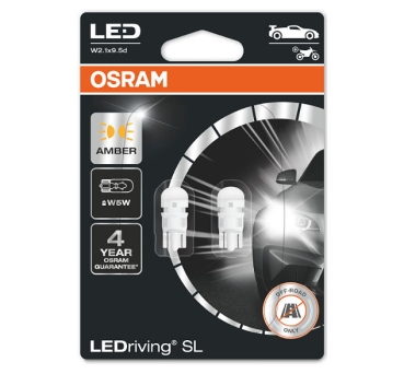 Osram LEDriving SL W5W T10 Retrofit Amber Duoblister