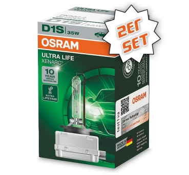 Osram D1S Xenon Xenarc Ultra Life 10 Jahre (2Stk.)