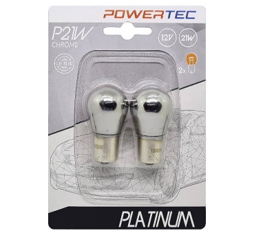Powertec P21W Halogen Chrome Blinker Birne (2Stk.)
