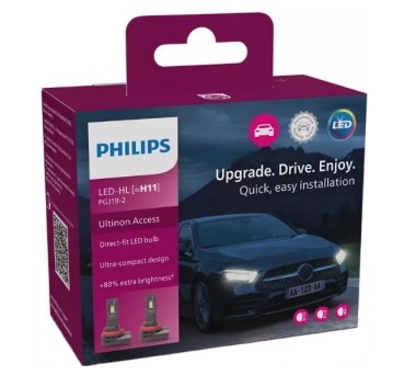 Philips H11 LED Ultinon Access Headlight 6000K Duobox
