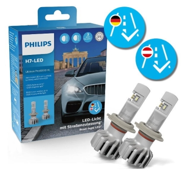 Philips H7 Ultinon Pro6000 HL LED Headlight +230% 5800K Duobox