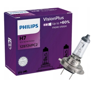 Philips H7 Vision Plus +60% Duobox