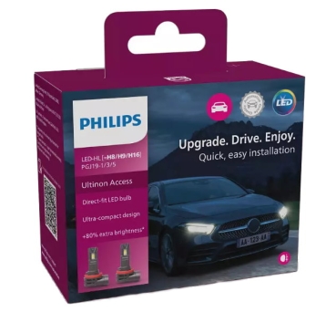 Philips H8 / H9 / H16 LED Ultinon Access Headlight 6000K Duobox