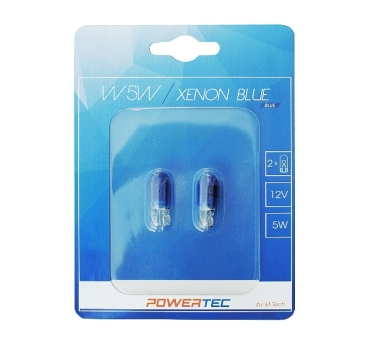 Powertec W5W Halogen Xenon Blue (2Stk.)