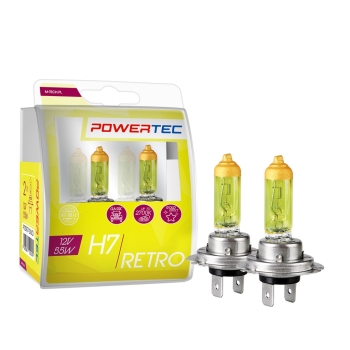 Powertec by M-Tech H7 Retro Gold Gelb Klassik Duobox