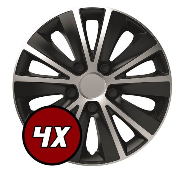 Radkappen Rapide Silver & Black 16 Zoll 4er Set