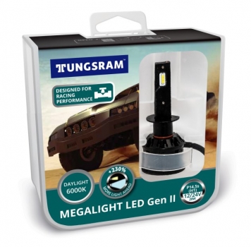 Tungsram H1 Megalight LED Gen 2 Headlight +230% 6000K Duobox