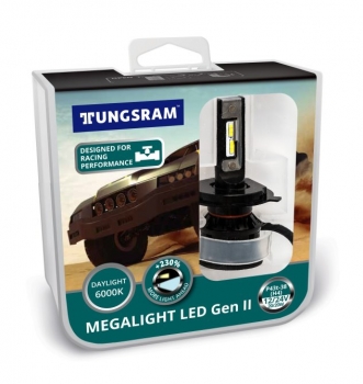 Tungsram H4 Megalight LED Gen 2 Headlight +230% 6000K Duobox
