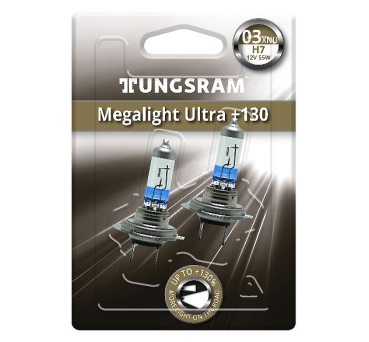 Tungsram H7 Megalight Ultra +130 12V Duoblister