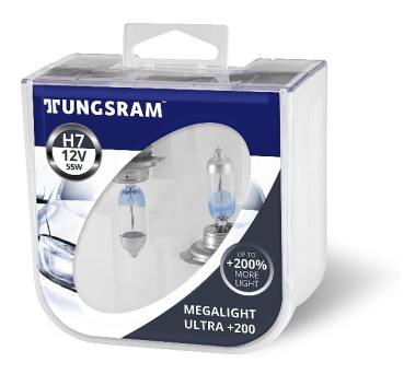 Tungsram H7 Megalight Ultra +200% mehr Licht Neu 2021 Hardcover Twinbox