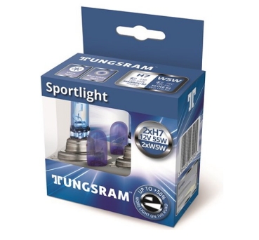 Tungsram H7 SportLight +50% Xenon Effect 12V Duobox + W5W