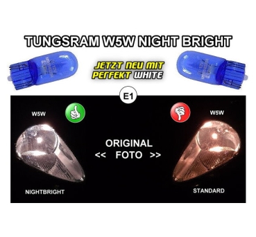 Tungsram W5W Night Bright White Xenon Look (2Stk.)