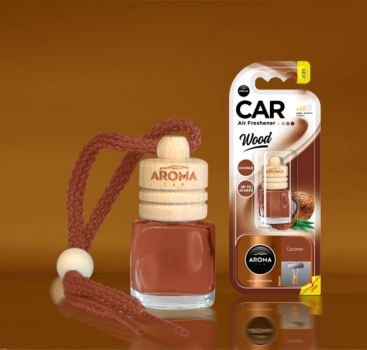 Aroma Auto Lufterfrischer Innenraumduft Wood Little Bottle Coconut