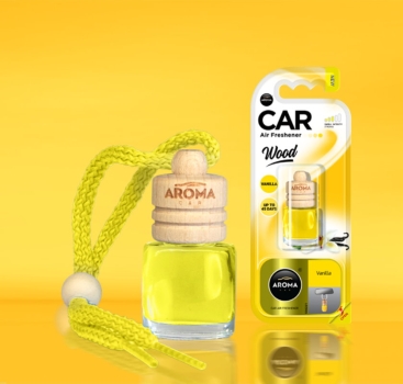 Aroma Auto Lufterfrischer Innenraumduft Wood Little Bottle Vanilla