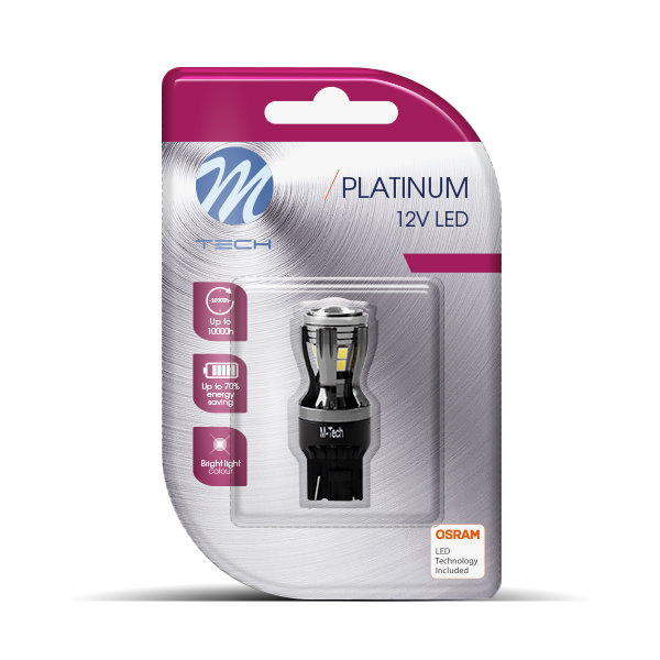 Daylights Austria - M-Tech W21W T20 14x Osram LED Canbus Platinum (1Stk.)