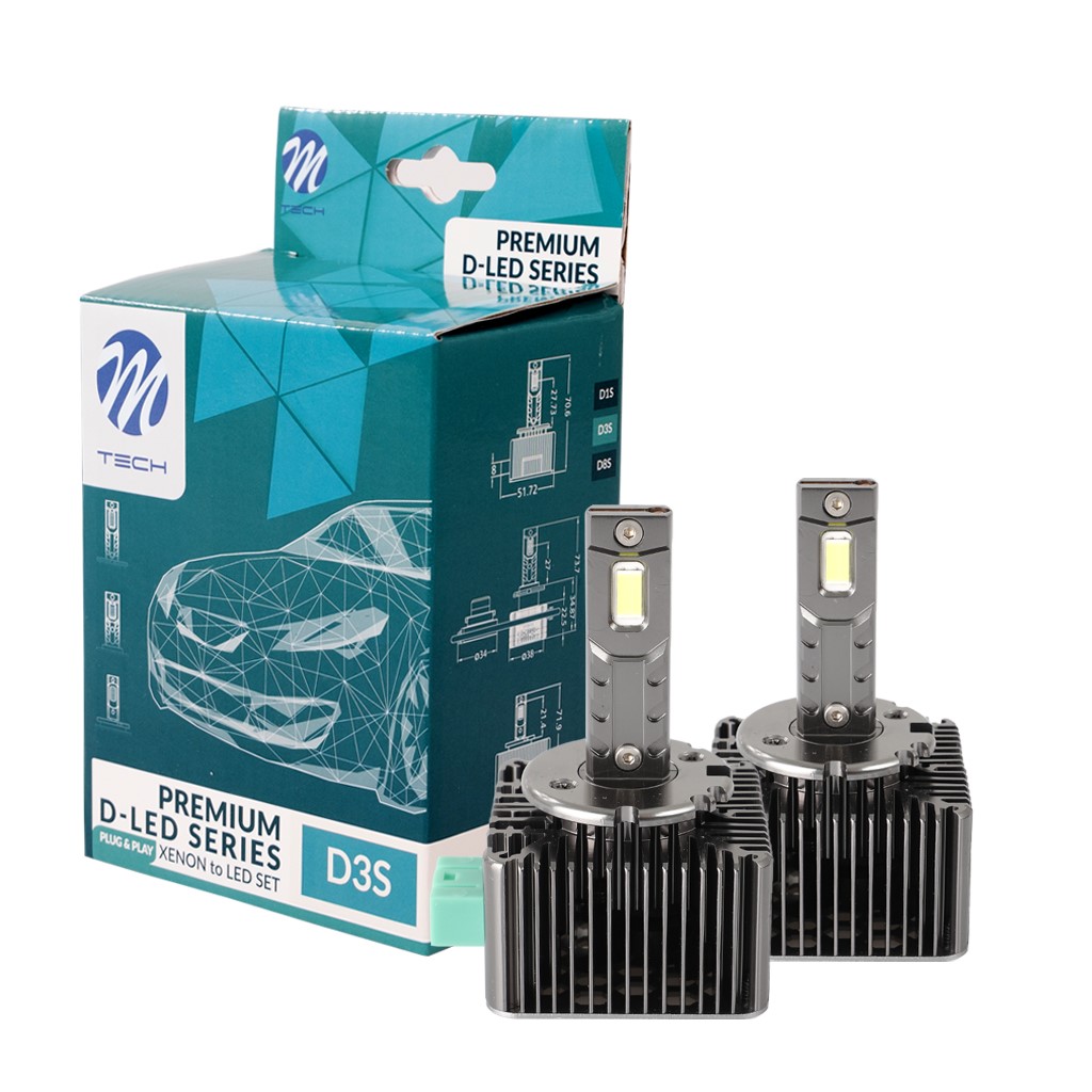 Daylights Austria - M-Tech D3S LED Plug & Play D-Series Canbus Premium  Headlight 6000K Duobox