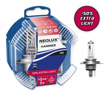 Daylights Austria - Neolux H4 HAMMER Extra Light (2Stk.)