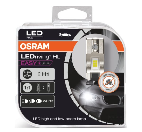Daylights Austria - Osram H1 LEDriving HL EASY Headlight 6500K Duobox