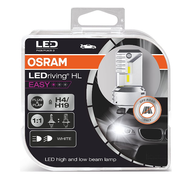 Daylights Austria - Osram H4 / H19 LEDriving HL EASY Headlight