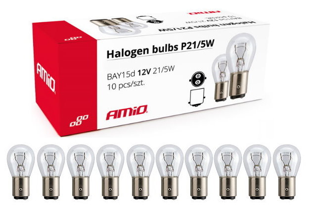 Daylights Austria - AMiO P21/5W BAY15d Halogen Lampe 12V 21/5W (10