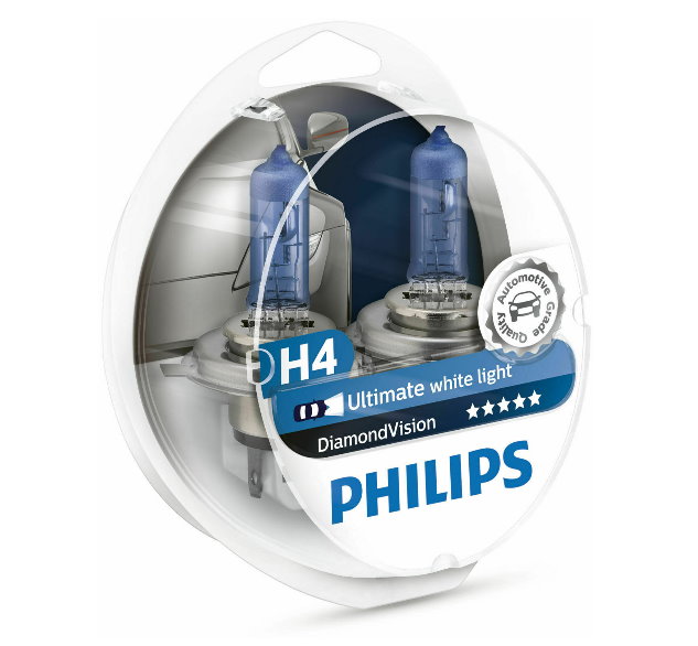 Daylights Austria - Philips H4 DiamondVision Ultimate White Light (2Stk.)