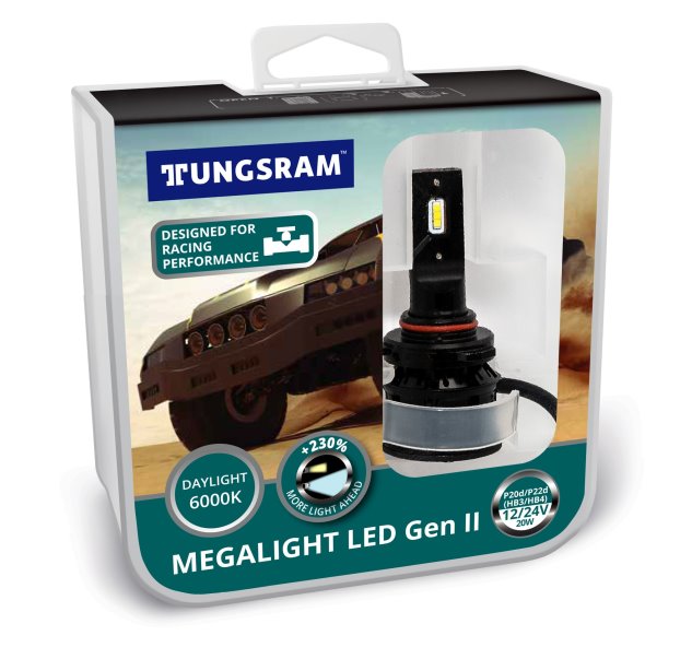 Daylights Austria - Tungsram HB3 Megalight LED Gen 2 Headlight +230% 6000K  Duobox