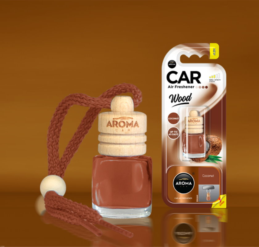 Daylights Austria - Aroma Auto Lufterfrischer Innenraumduft Wood Little  Bottle Coconut