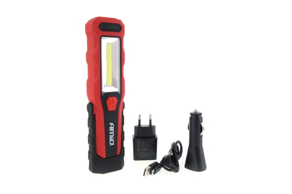 AMiO COB LED Akku-Werkstatt-Inspektionslampe WT02