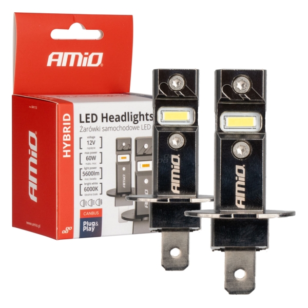 Amio H3 LED Headlight Hybrid Series 6000K Canbus Duobox