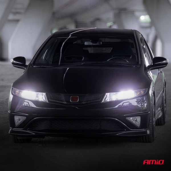 Amio H7 / H18 LED Headlight Full Canbus F25 Pro Black Series H7 LED 6000K Duobox