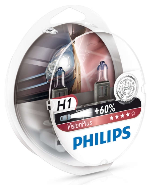 Philips H1 Vision Plus 12258VPS2 (2Stk.)