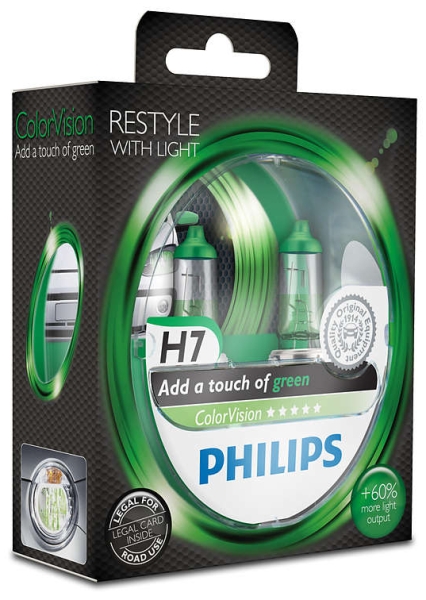 Philips H7 ColorVision grün 12972CVPGS2 (2Stk.)