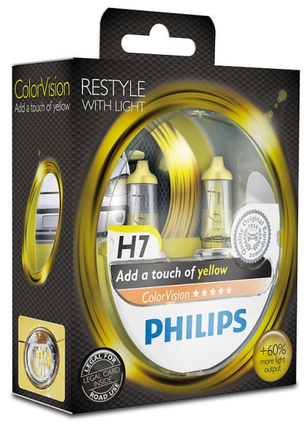 Philips H7 ColorVision gelb 12972CVPYS2 (2Stk.)