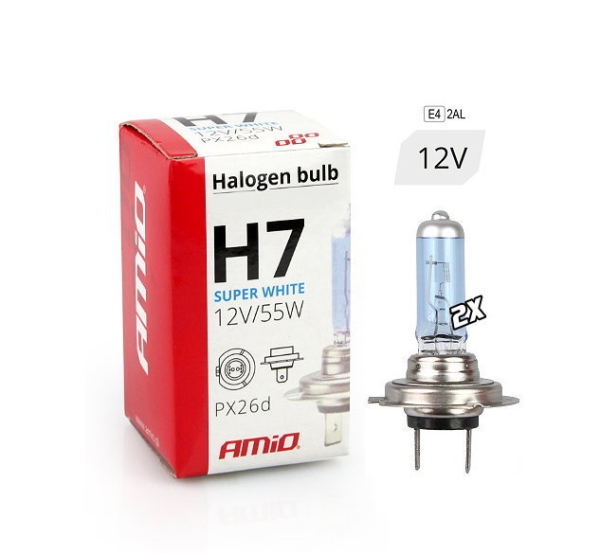 AMiO H7 Super White Xenon Look Optik 5500K E4 (2Stk.)