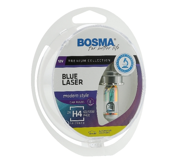 Bosma H4 Blue Laser Modern Style 12V Premium Duobox
