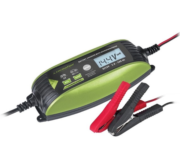 Carmotion Intelligentes Auto KFZ Batterieladegerät Digital 6/12V IP65